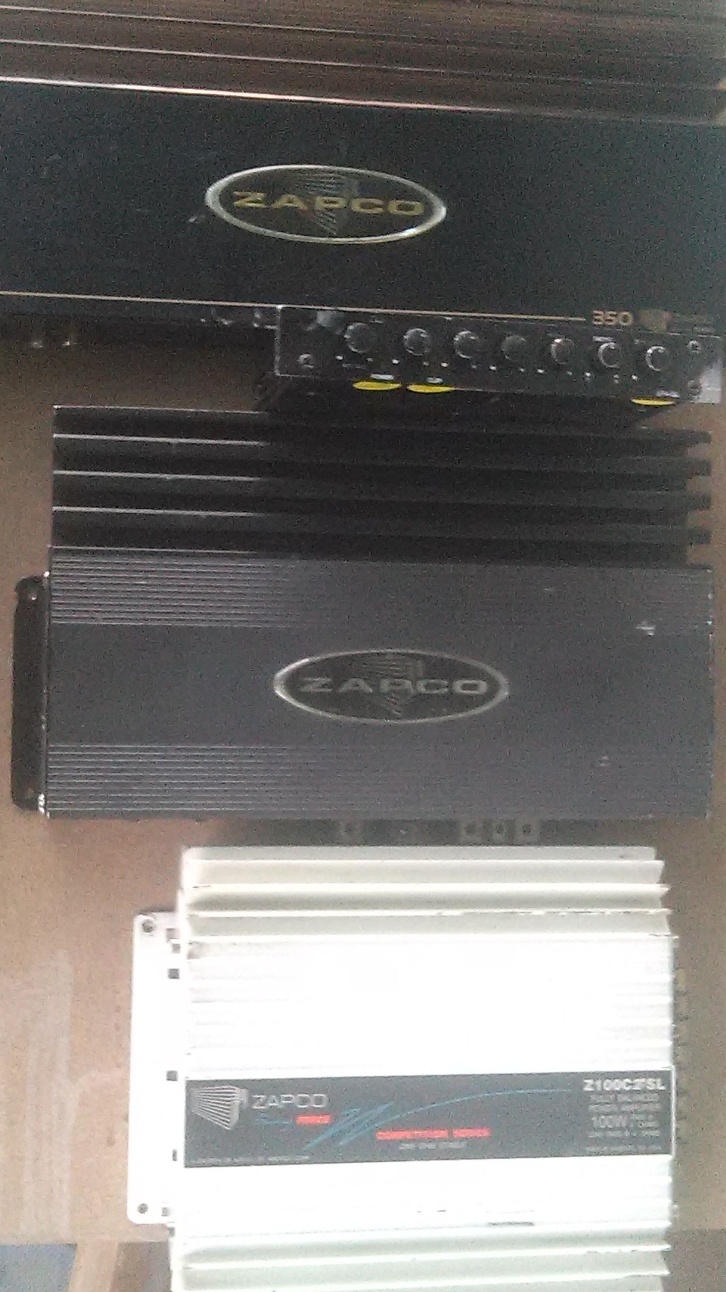 Zapco reference eq\crossover and amps