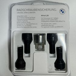 BMW Wheel Stud Lock Bolts Set M14x1,25 Genuine (contact info removed)1 OEM