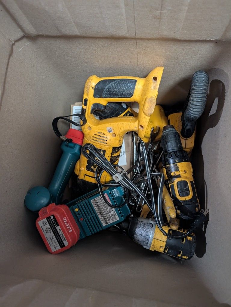 Old Tools DeWalt, Makita, And Random Tools