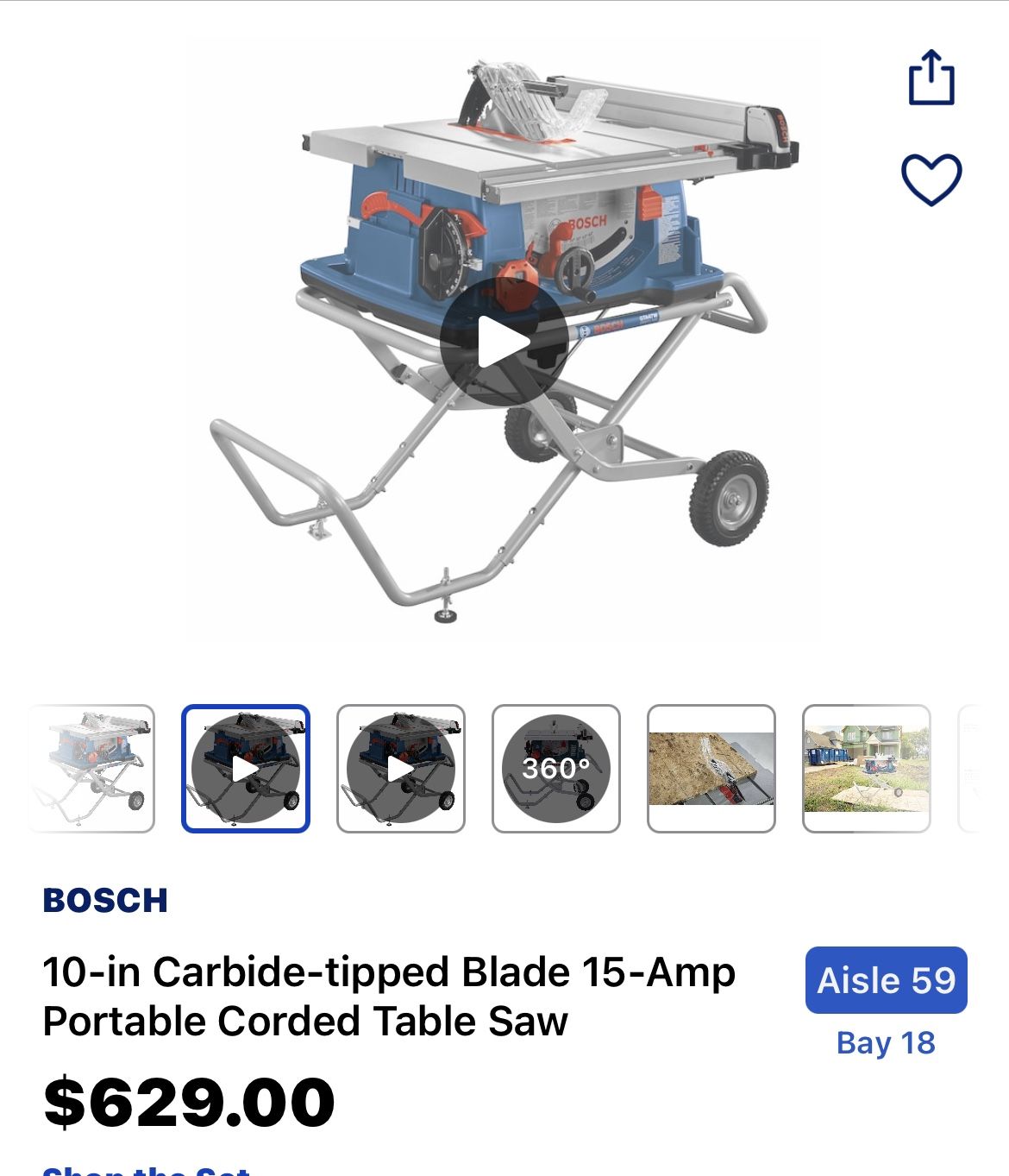 Bosch Table Saw for Sale in Los Angeles, CA OfferUp