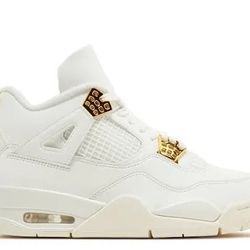 Air Jordan 4 Retro “gold metallic” -men size [9.5] - Authentic