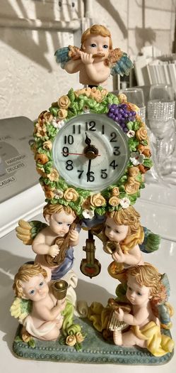 ESTATE  SALE  Tower With Ángels And Clock ⏰ 