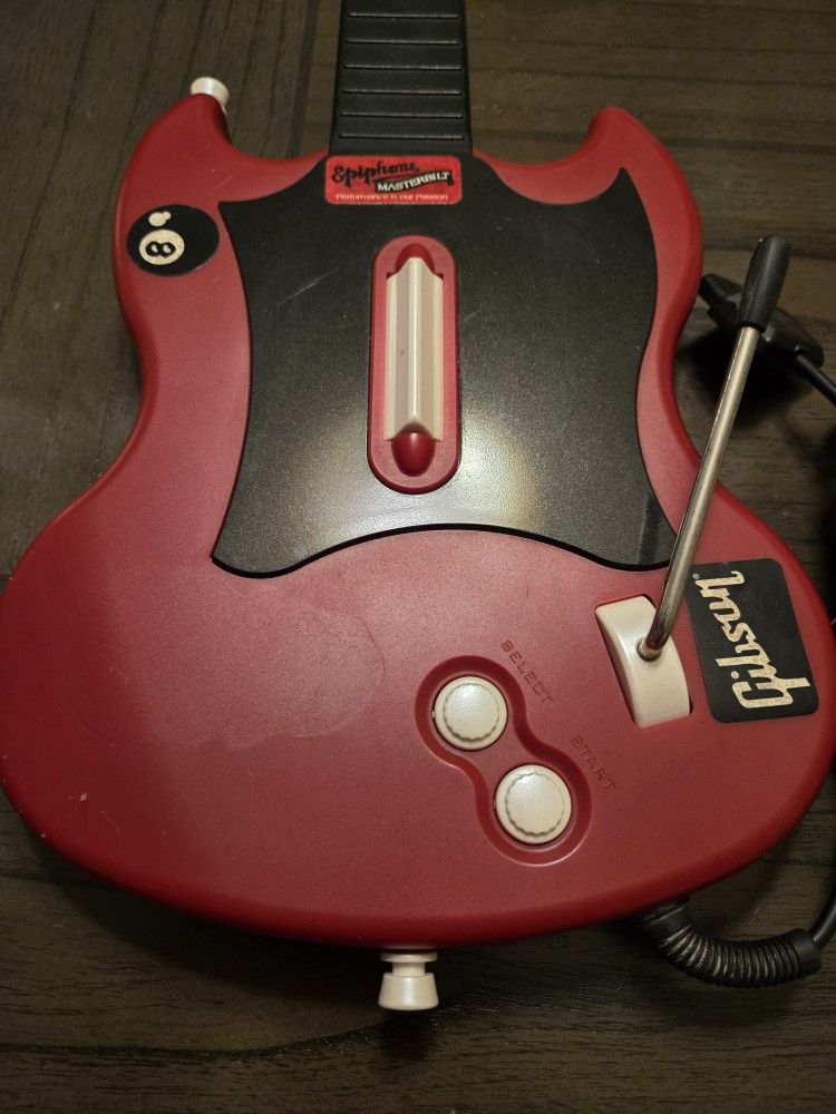 PS2 Guitar Hero Gibson SG PSLGH Red Octane Wired Controller