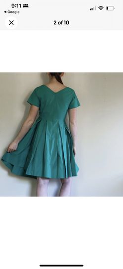 green emerald velvet dress Maeve - Anthropologie Strapless Oliver Green Pleated MIDI Dress