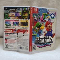 Super Mario Bros Wonder Nintendo Switch Game