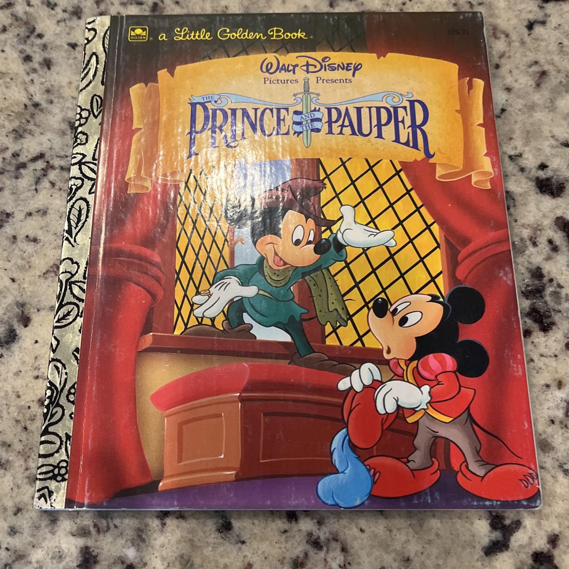 Vintage a little golden book Disney prince and the pulper 1996