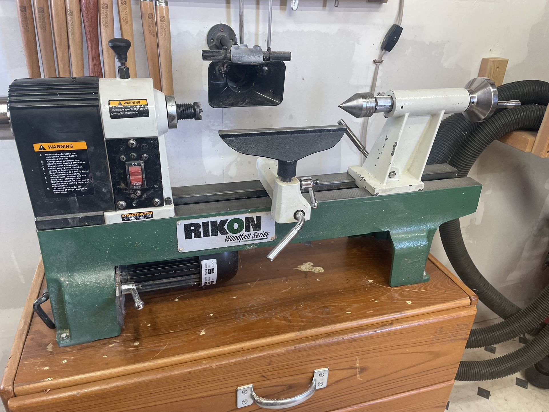 Rikon Wood Lathe 70-100 With Many Many Accessories. 