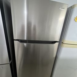 Top And Bottom Fridge Stainless Steel Frigidaire 