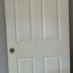 White Inside Door 