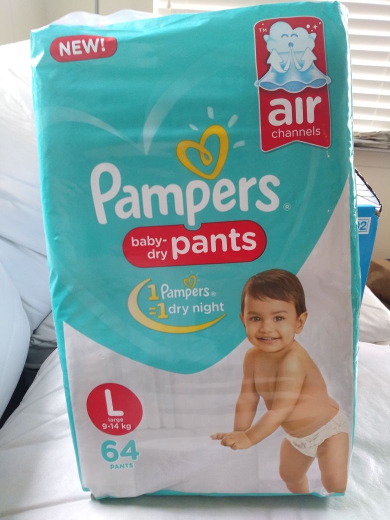 Pampers pant style diapers - 64 count