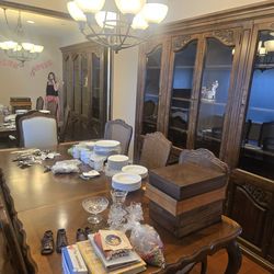 Table and china cabinets