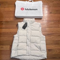 White Lululemon Puffer vest large