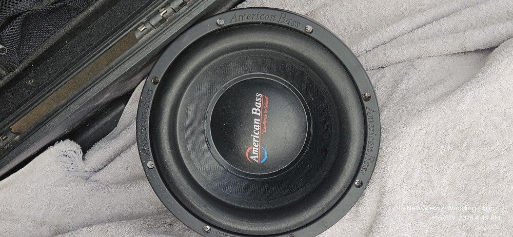 10 Inch Sub (Amarican Bass 600 Watt Rms)