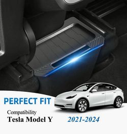 Tesla Center Console Organizer & Trash Can Compatible with Tesla Model Y (My 21-24), Tesla Model Y Accessories 2024 Keep Your Car Tidy and Organi