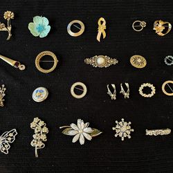 1950’s- 60’s  Vintage Pins-$5-$20 Each Or All 22 For $75