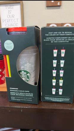 A new Starbucks reusable cups