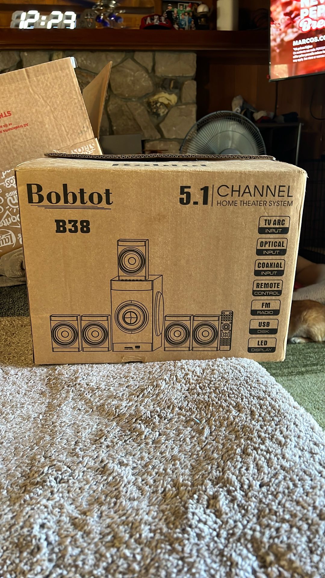 never used still in box. home theater system 60.