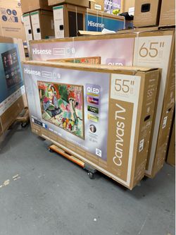 55 Inch Hisense QLED S7N 4K HDR Smart Canvas TV
