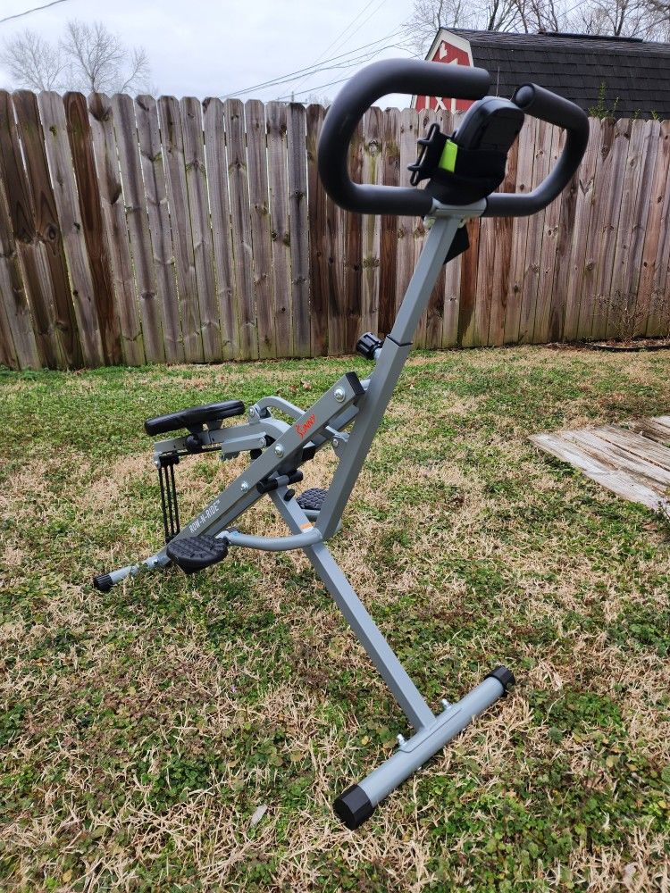Sunny Health & Fitness Row-N-Ride Squat Assist Trainer