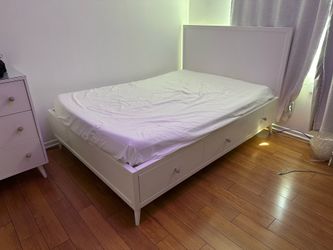 Romina Full Size Solid Wood Bed with Underbed Drawers