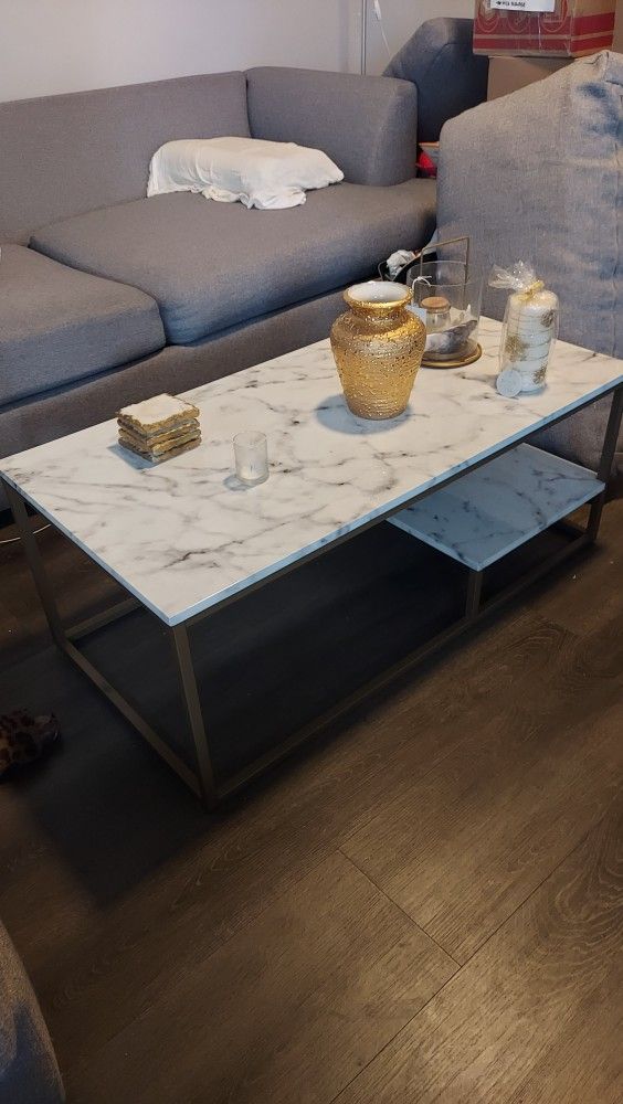 Coffee table - faux marble