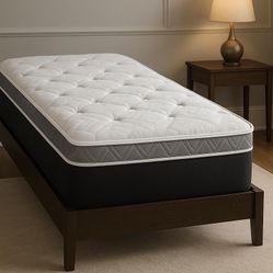 Twin Size Mattress 14 Inches Thick Pillow Top Also Available in Full, Queen, King. Same Day Delivery 🚚 New From Factory With its Plastic