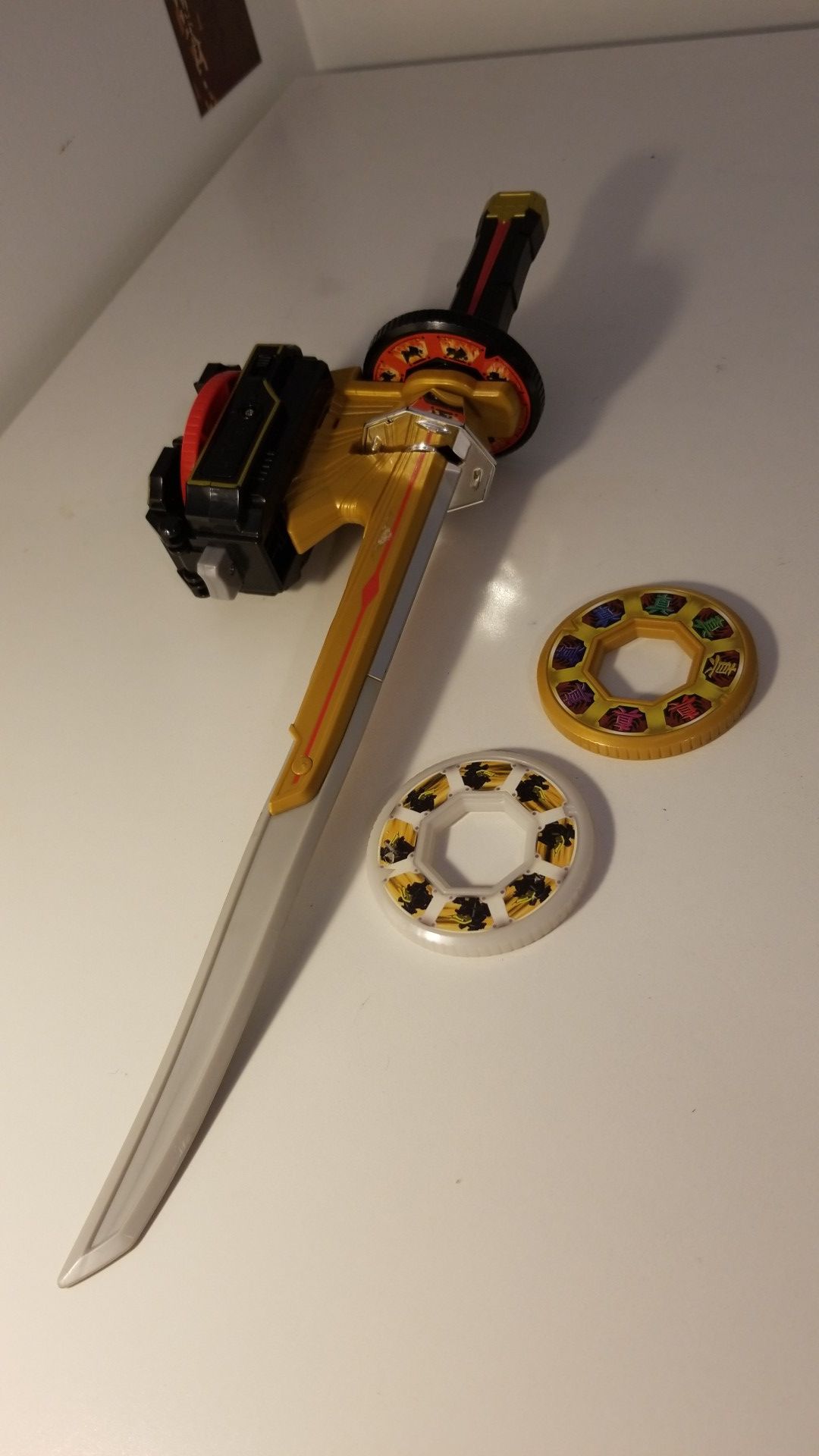 Bandai Power Rangers Samurai LOT Spin Sword & Black Box Morpher