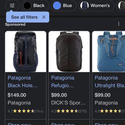 ISO PATAGONIA BLACK HOLE BACKPACK TRADE