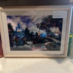 Disney Princess Art Scene- Thomas Kinkade Giclee
