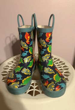 Dinosaur rain boots size 10