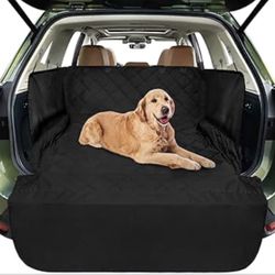 Cargo Liner for SUV, Water-Resistant Dog Cargo Cover with Side Walls Protector and Bumper Flap, Non-Slip Backing, Quilted Pet Seat Cover, Large Size U
