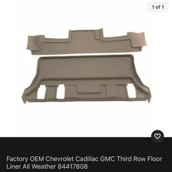 Factory OEM Chevrolet Cadillac GMC Third Row Floor Liner All Weather (contact info removed)8