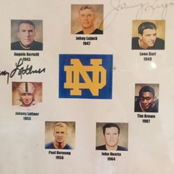 Notre Dame Heisman Winner Picture, +2 Autographs