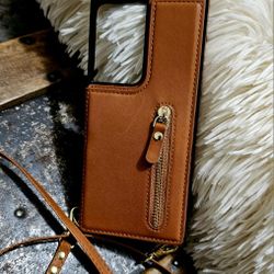 Cool wallet type cellphone case with shoulder strap