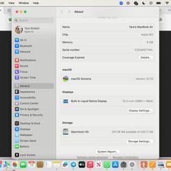 15" MacBook Air 2023 Apple Refurb Under Warranty 