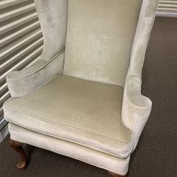 John Breuner Vintage Wingback Chair 