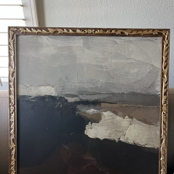 28"×28" Modern Abstract Framed Art - Threshold™ designed with Studio McGee