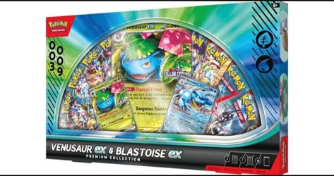Pokemon Venasaur EX & Blastoise EX GameStop Premium Collection IN HAND