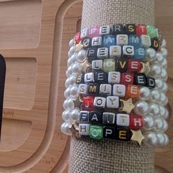 8mm Acrylic Beads Bracelet Bundle