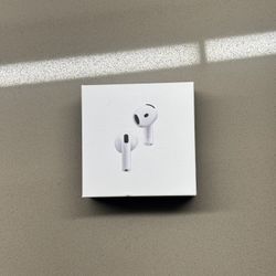 Apple AirPods 4 White In-Ear Headphones with Active Noise Cancellation