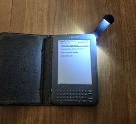 Kindle 3G + Wi-Fi (3rd Gen) w/Cover, New Battery, Works