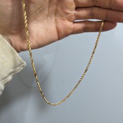 14K Solid Yellow Gold 2.5mm 20" Milano Rope Chain - 13.2g

