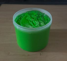 Plastisol Neon Green in Clear Container
