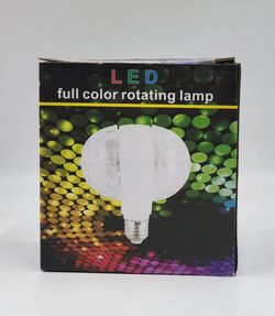 Rotating LED Strobe Bulb Multicolor Stage Light Dual Head Stage Disco Lamp for Christmas Party Birthday Table Lamp