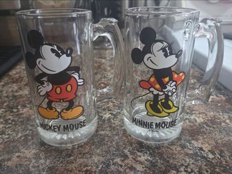 Vintage Micky and Minnie Mugs