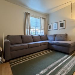 Gray L-Shaped Sectional Sofa