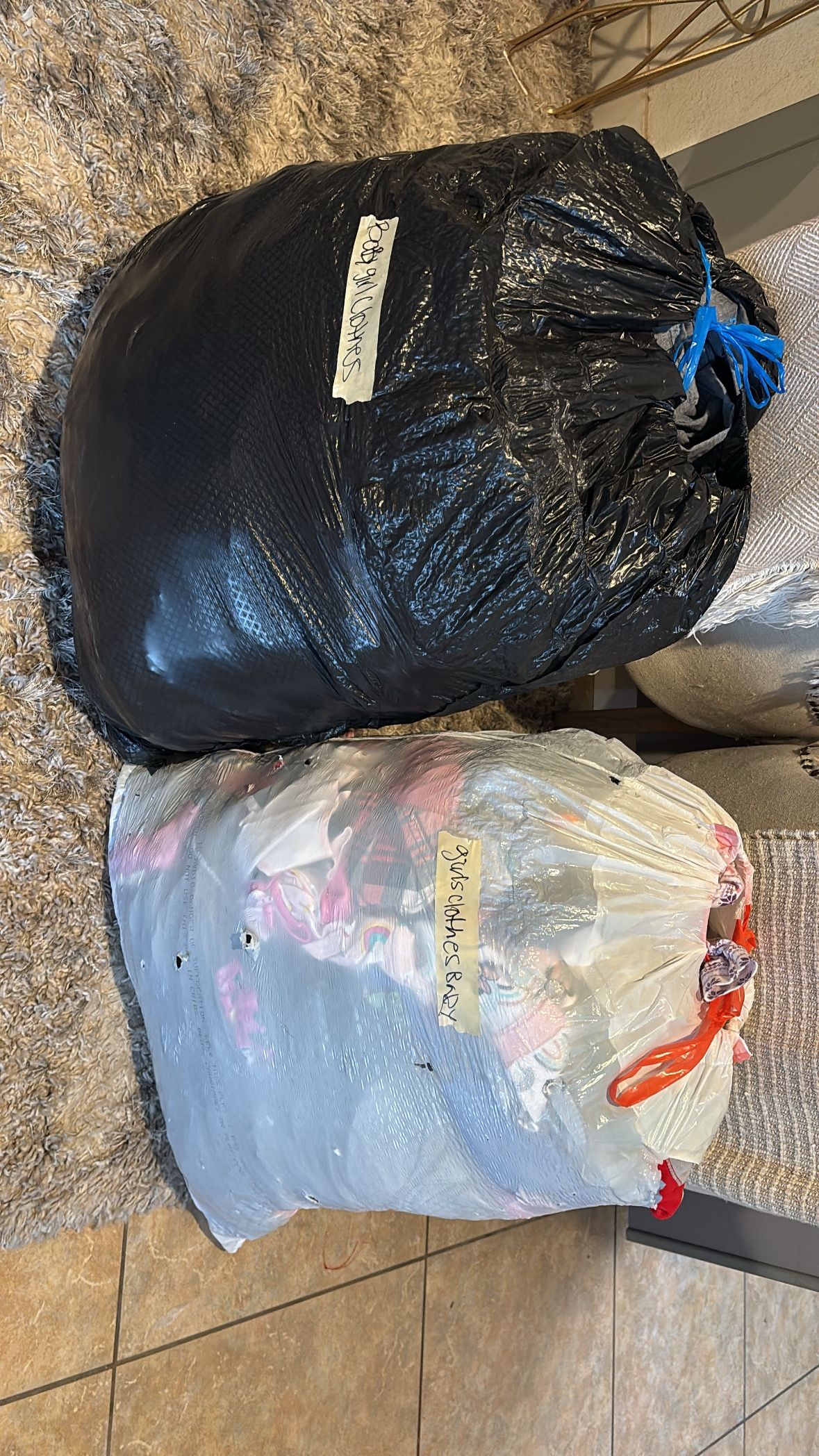 Bags Of Baby Girls Clothes