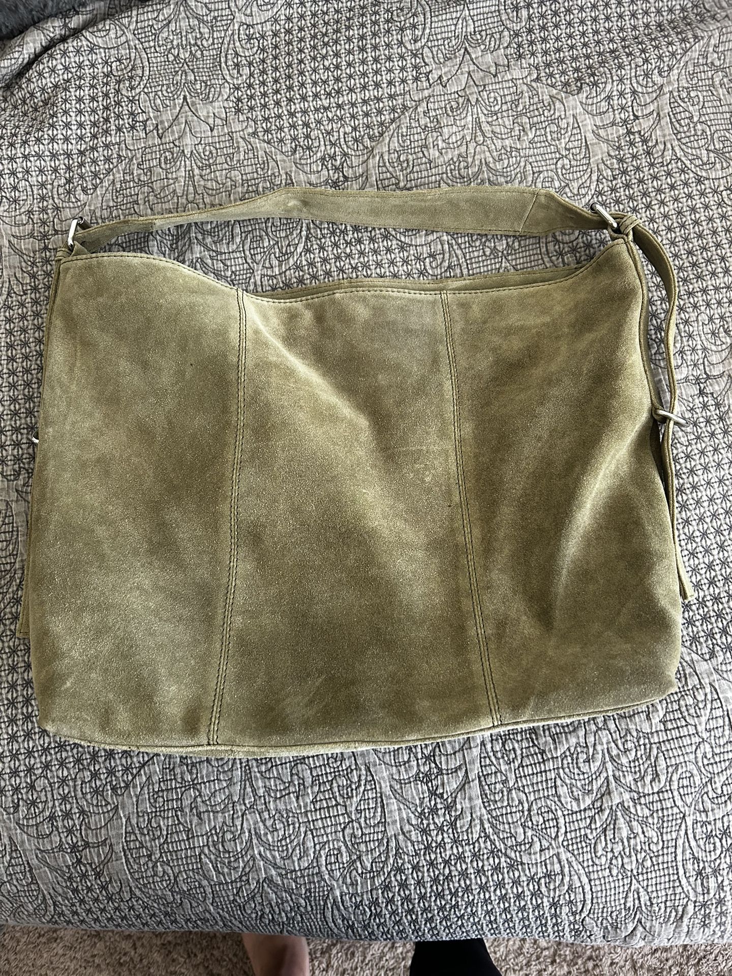 ASOS green Suede Bag