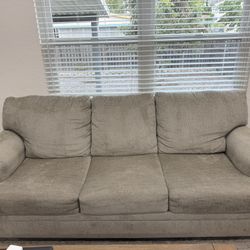 Ashley’s Furniture - Taupe Couches  (2 Couches) 