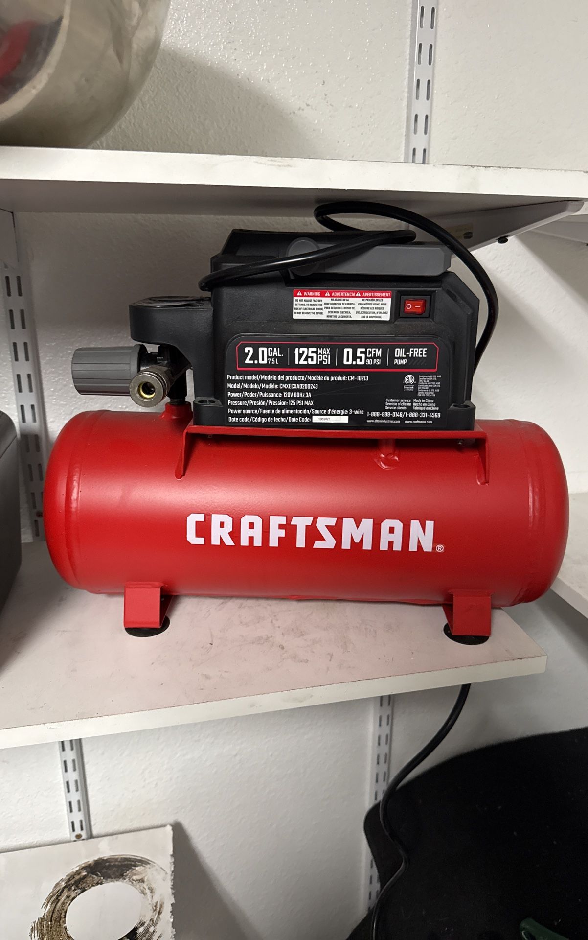 Craftsman 2Gal Air Compressor